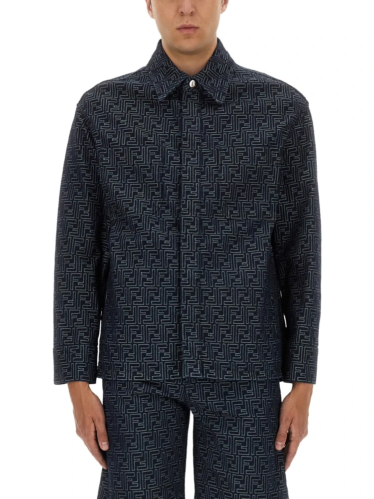 FF JACQUARD DENIM SHIRT