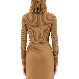 VISCOSE CREPE CROP TOP