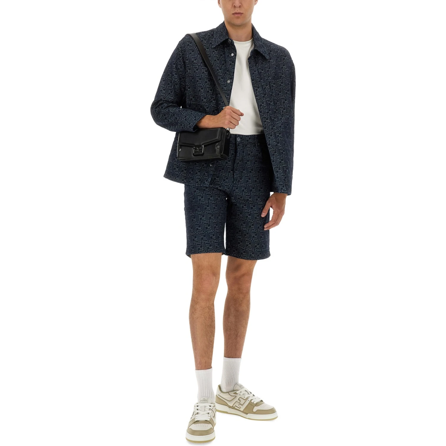 FF JACQUARD DENIM SHIRT