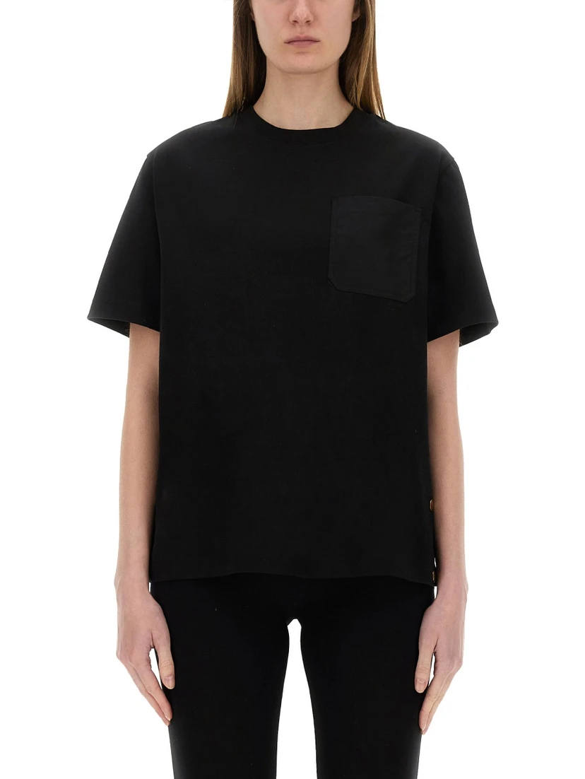 T-SHIRT WITH SIDE BUTTONS