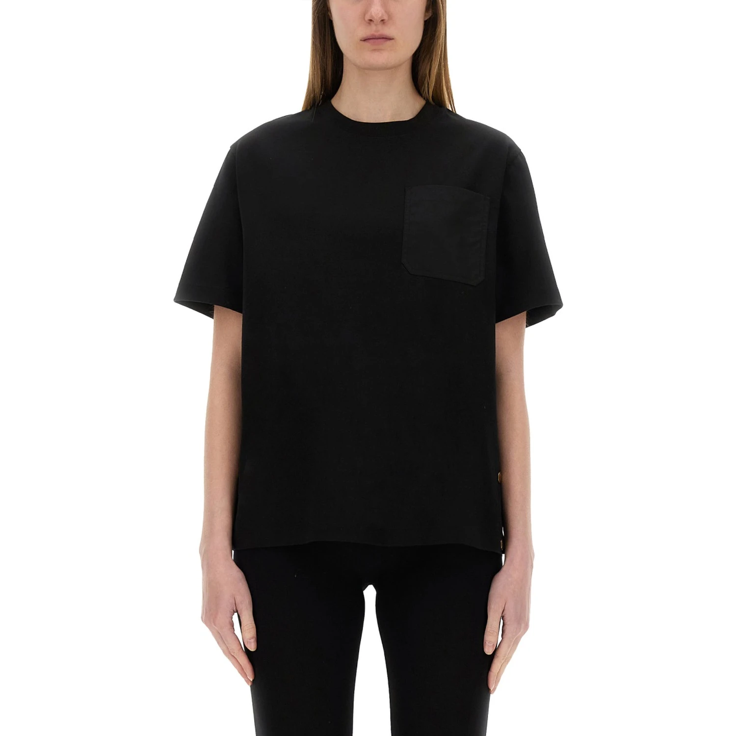 T-SHIRT WITH SIDE BUTTONS