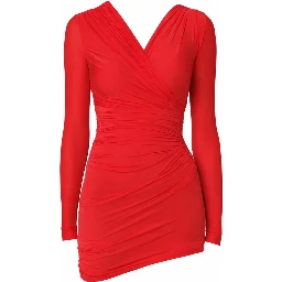 DRAPED MINI DRESS