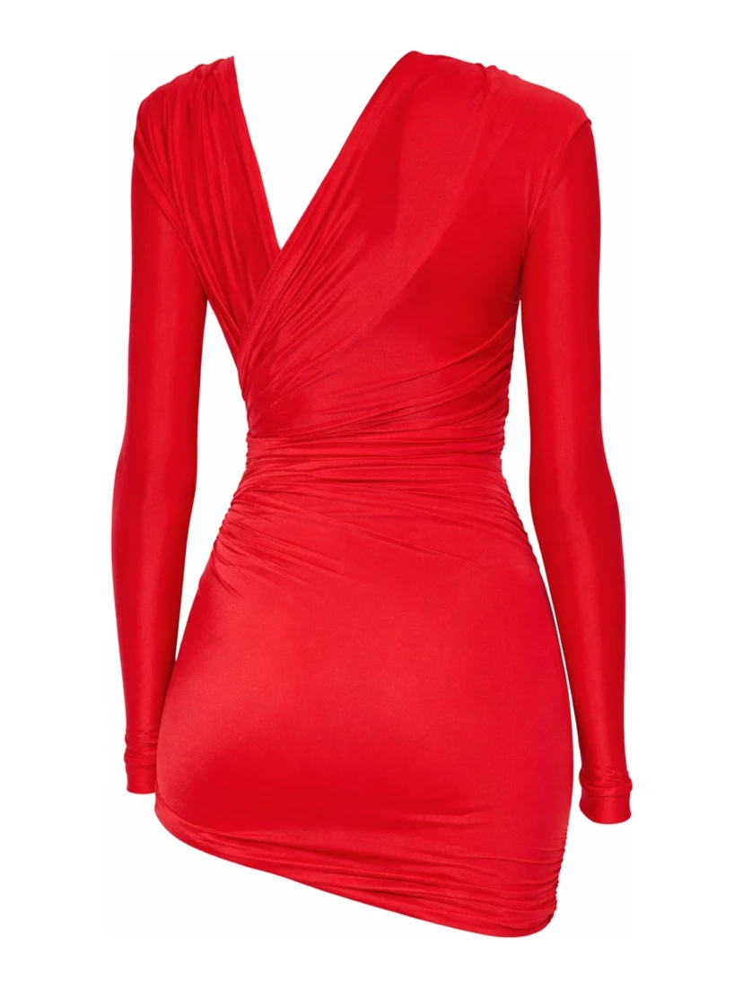 DRAPED MINI DRESS