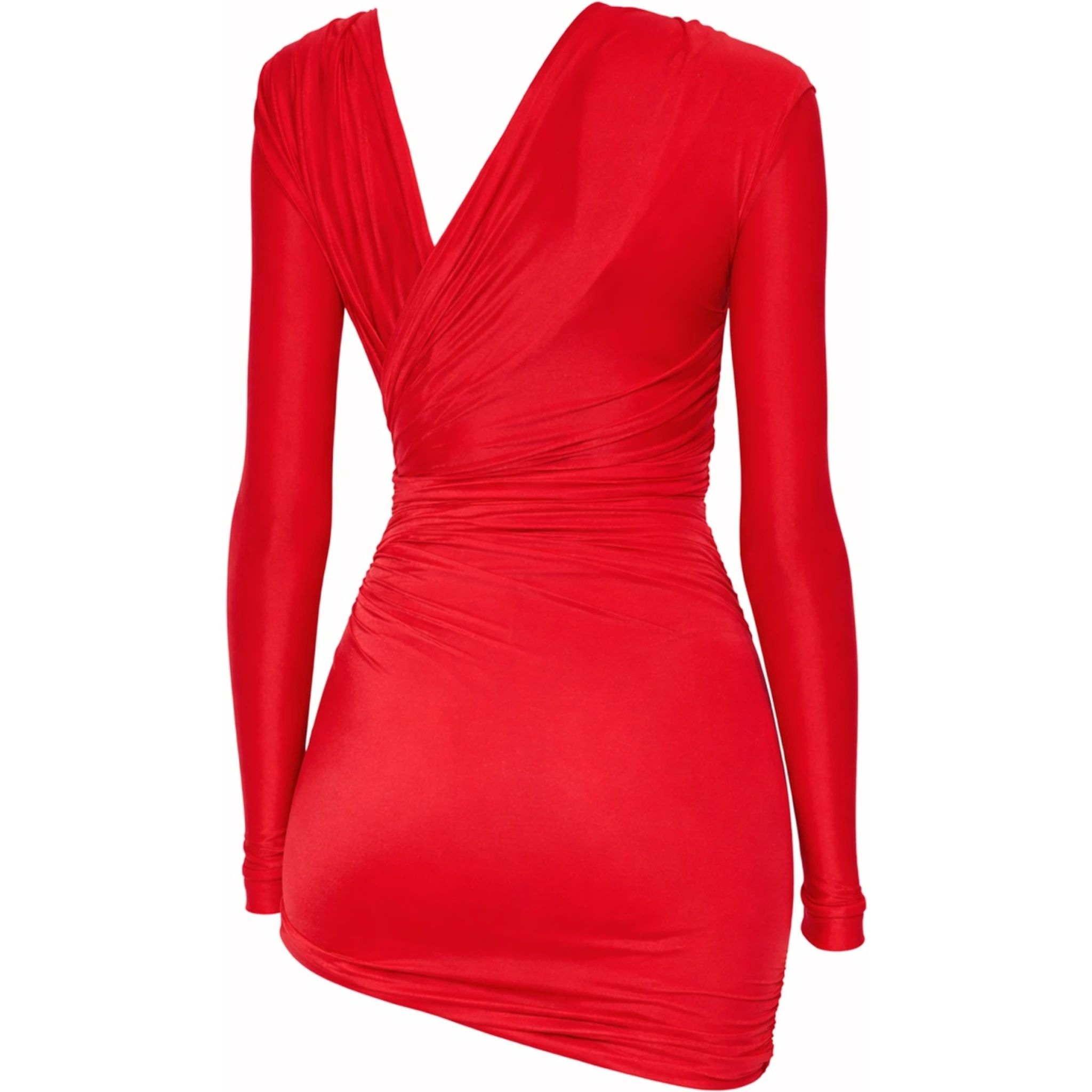 DRAPED MINI DRESS