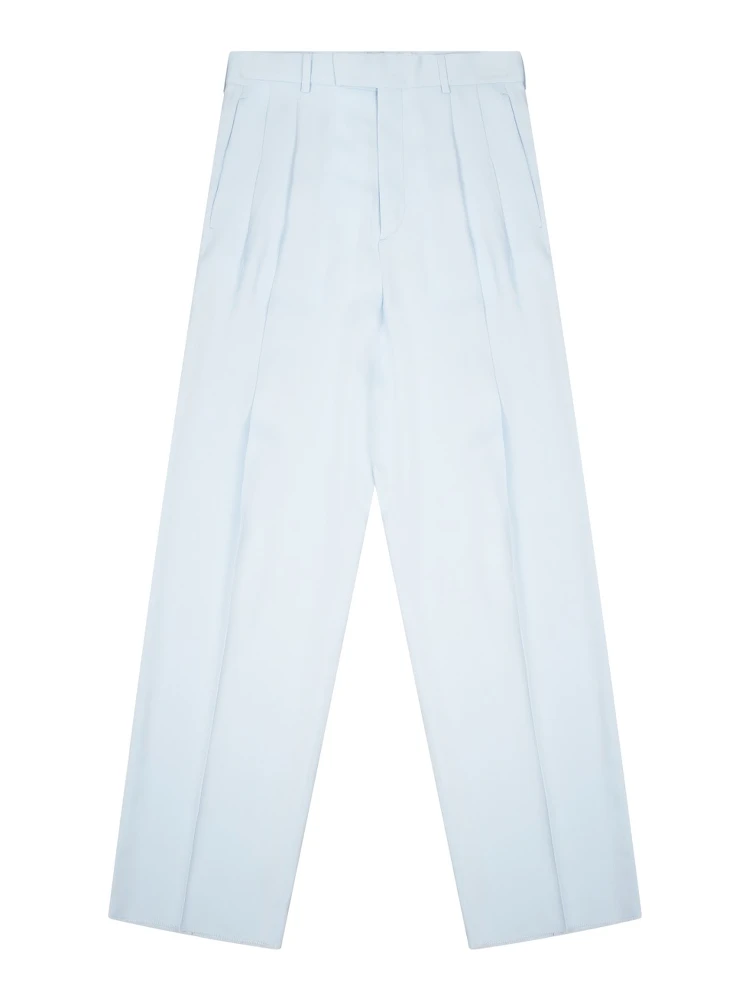 SILK BLEND TAILORED PANTS