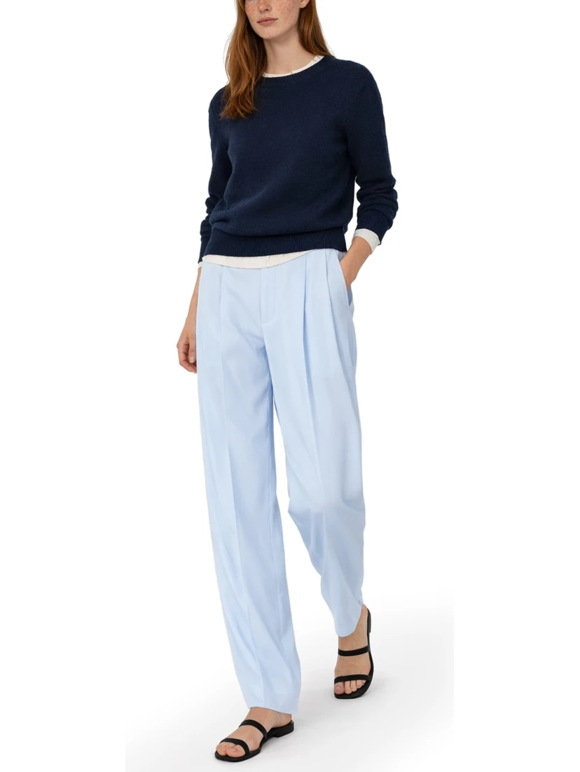 SILK BLEND TAILORED PANTS