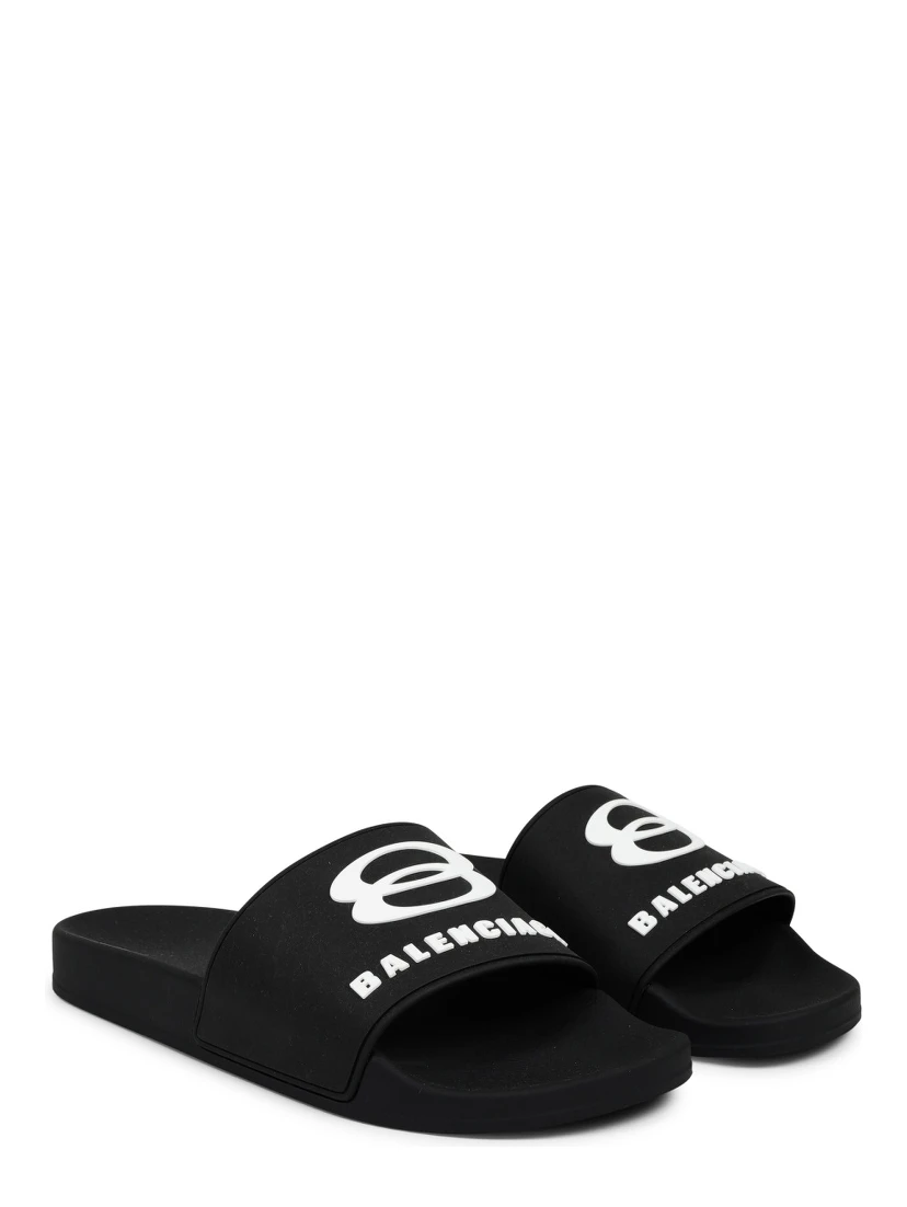 SLIP-ON SANDAL WITH LOGO