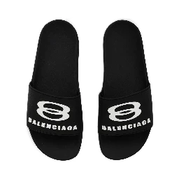 SLIP-ON SANDAL WITH LOGO