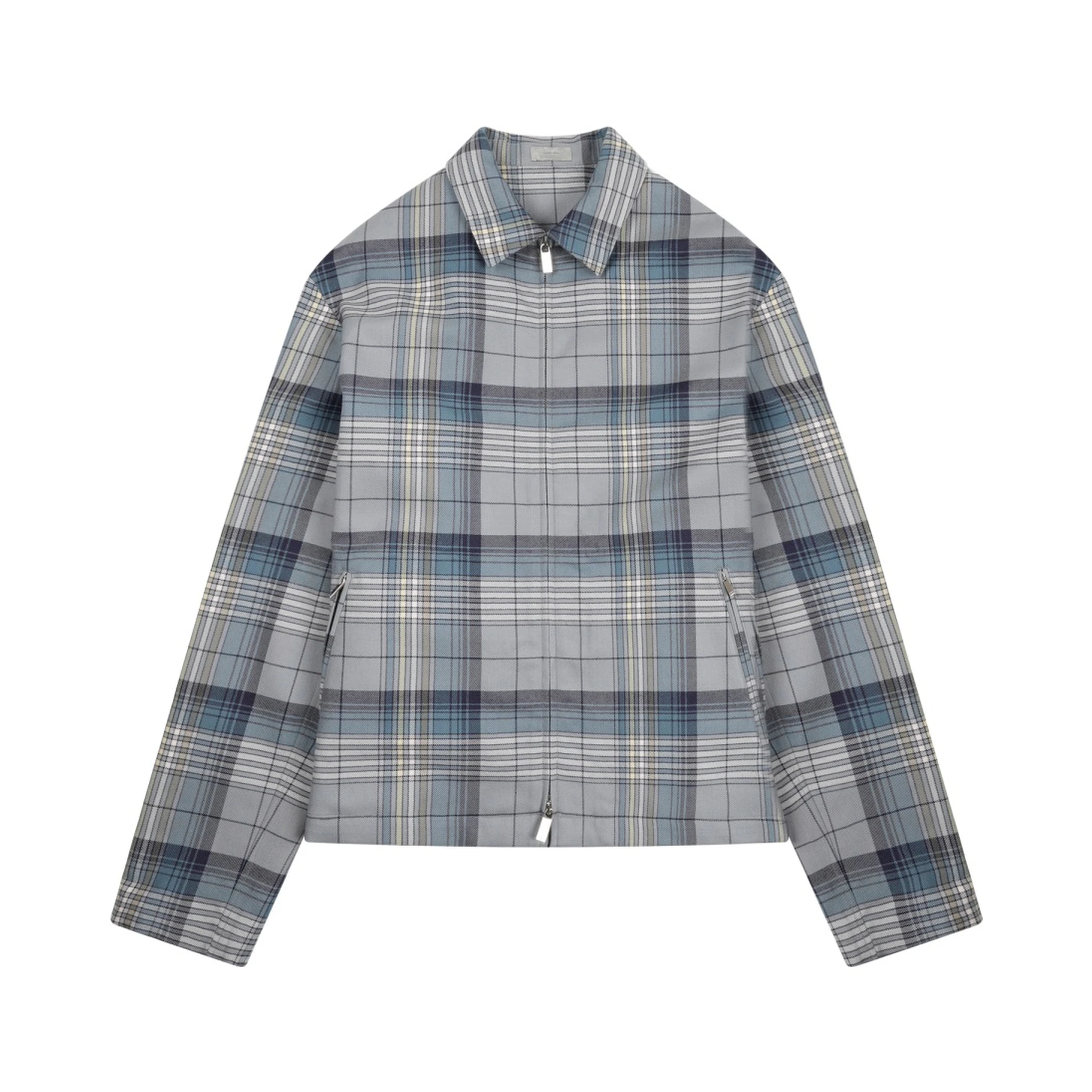 ZIPPERED "CHECK" SHIRT