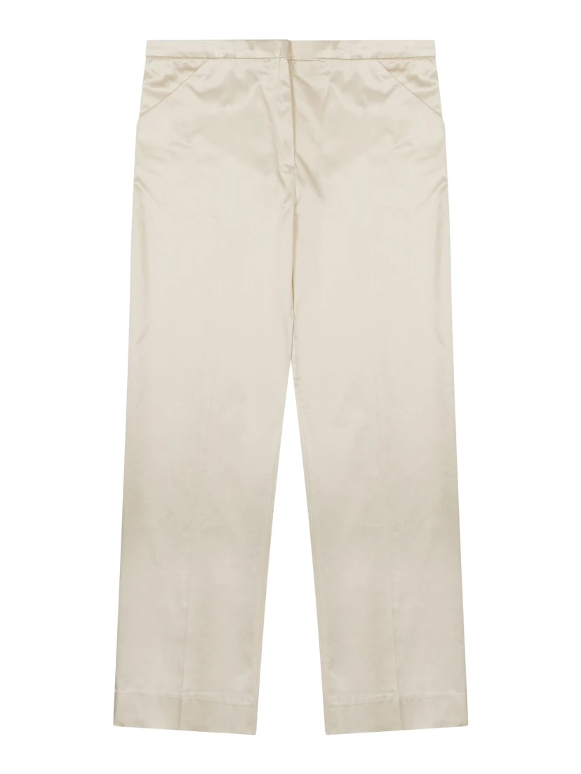 "CROPPED" STRAIGHT PANTS