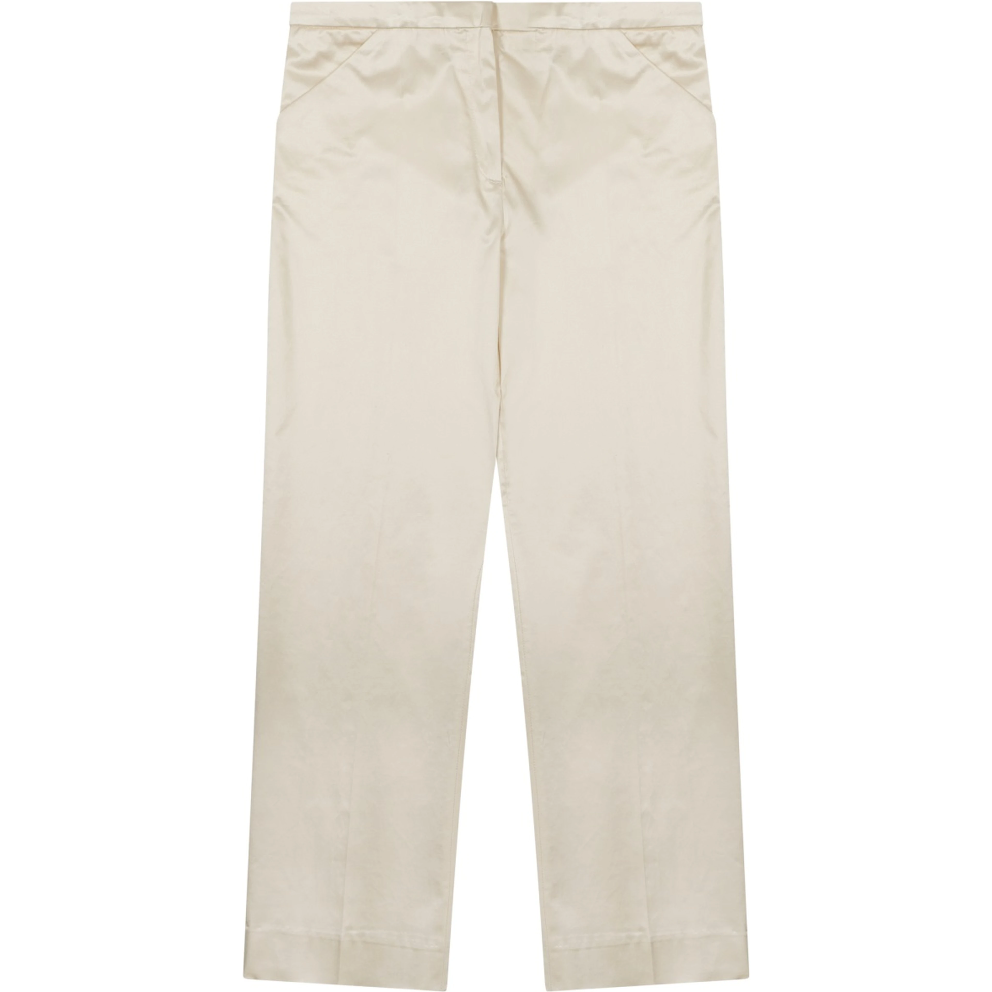 "CROPPED" STRAIGHT PANTS
