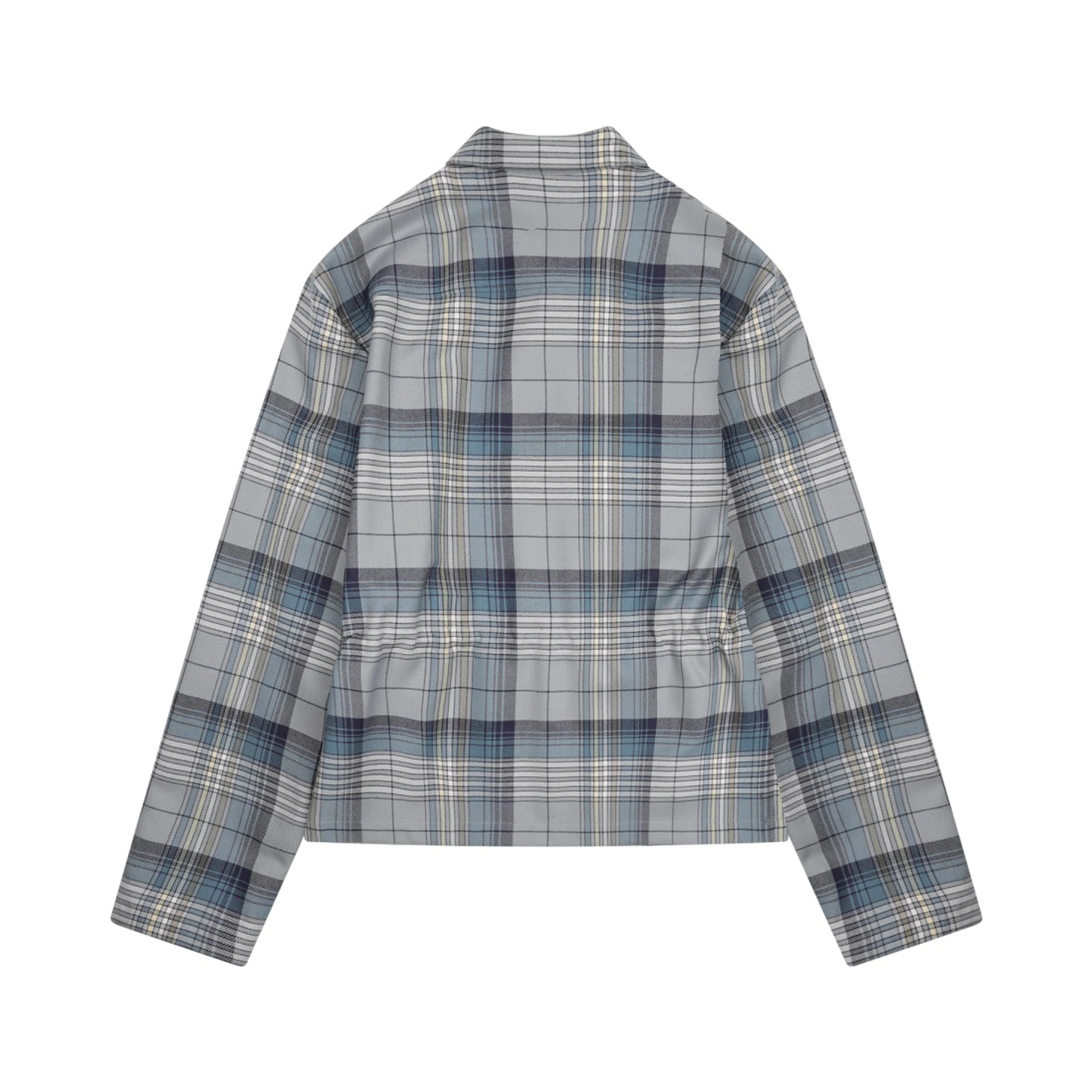 ZIPPERED "CHECK" SHIRT