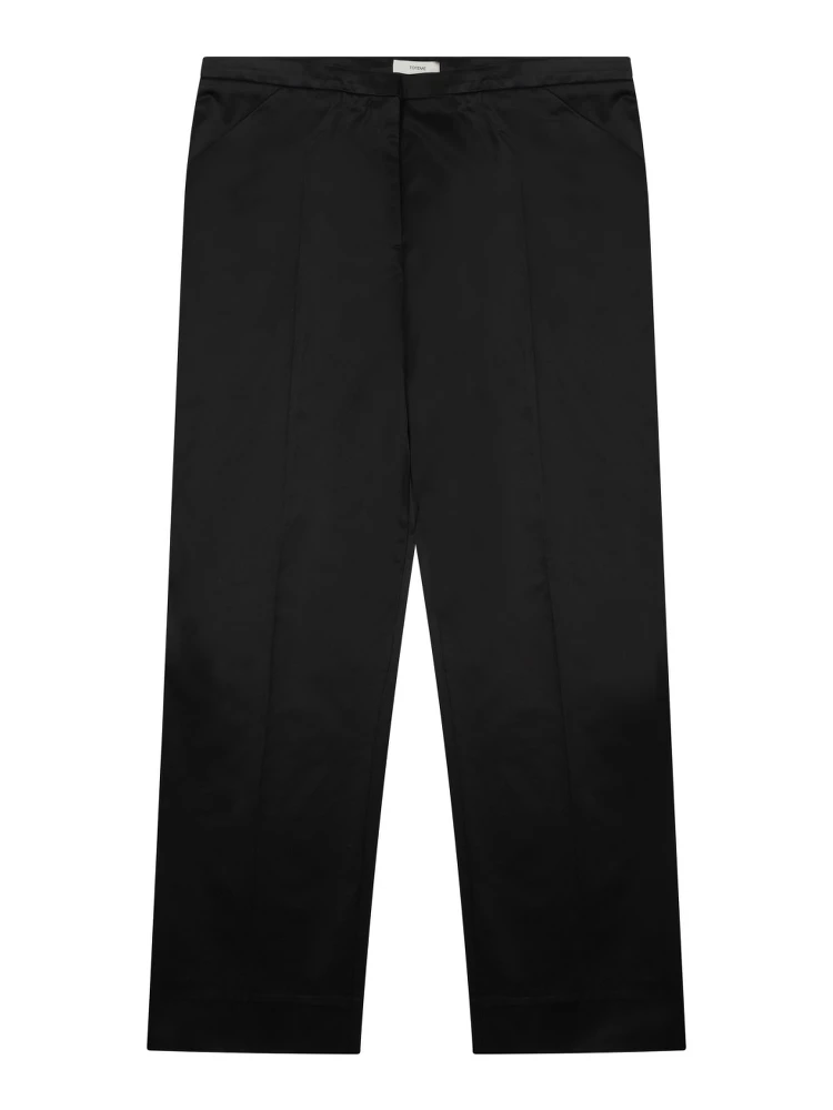 "CROPPED" STRAIGHT PANTS
