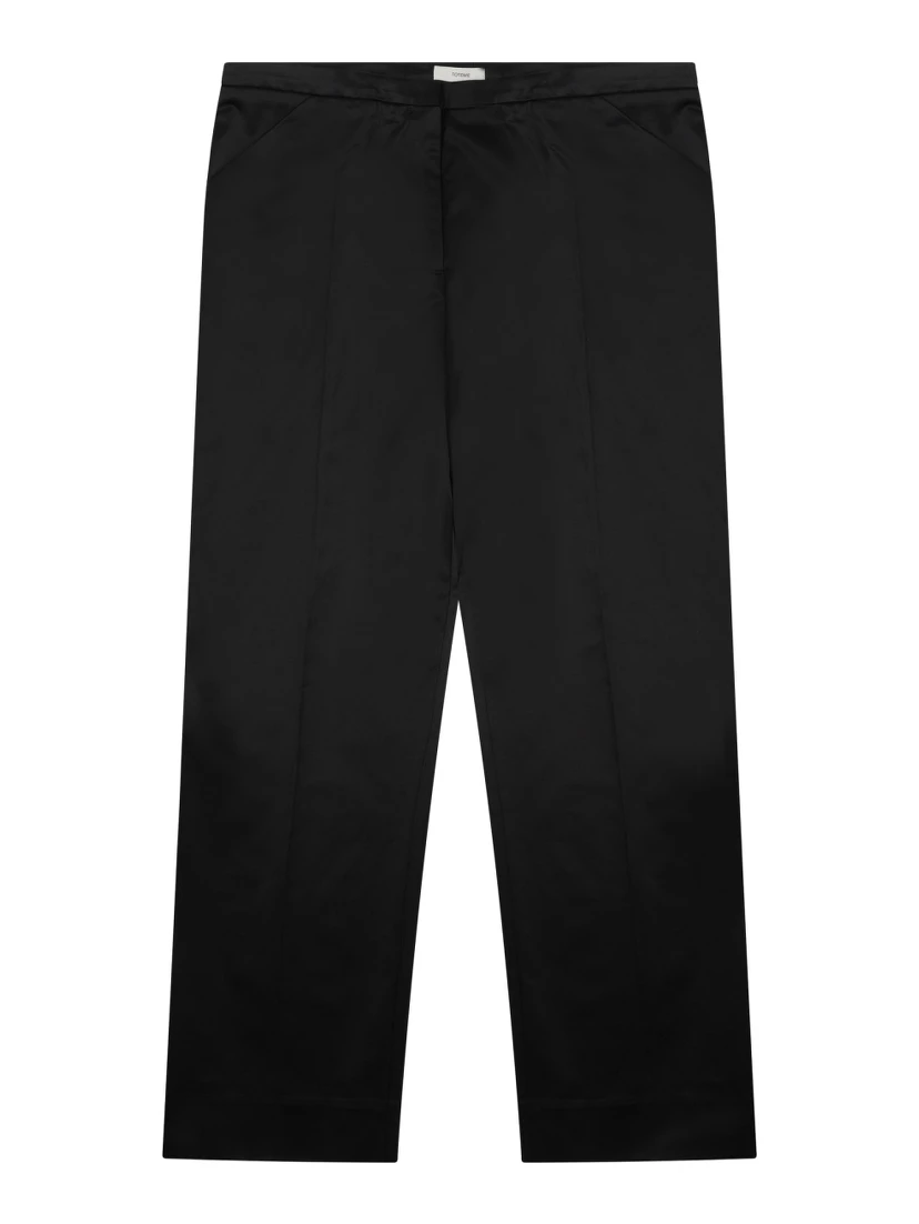"CROPPED" STRAIGHT PANTS