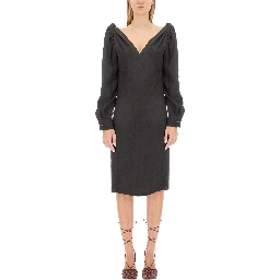 VISCOSE MIDI DRESS