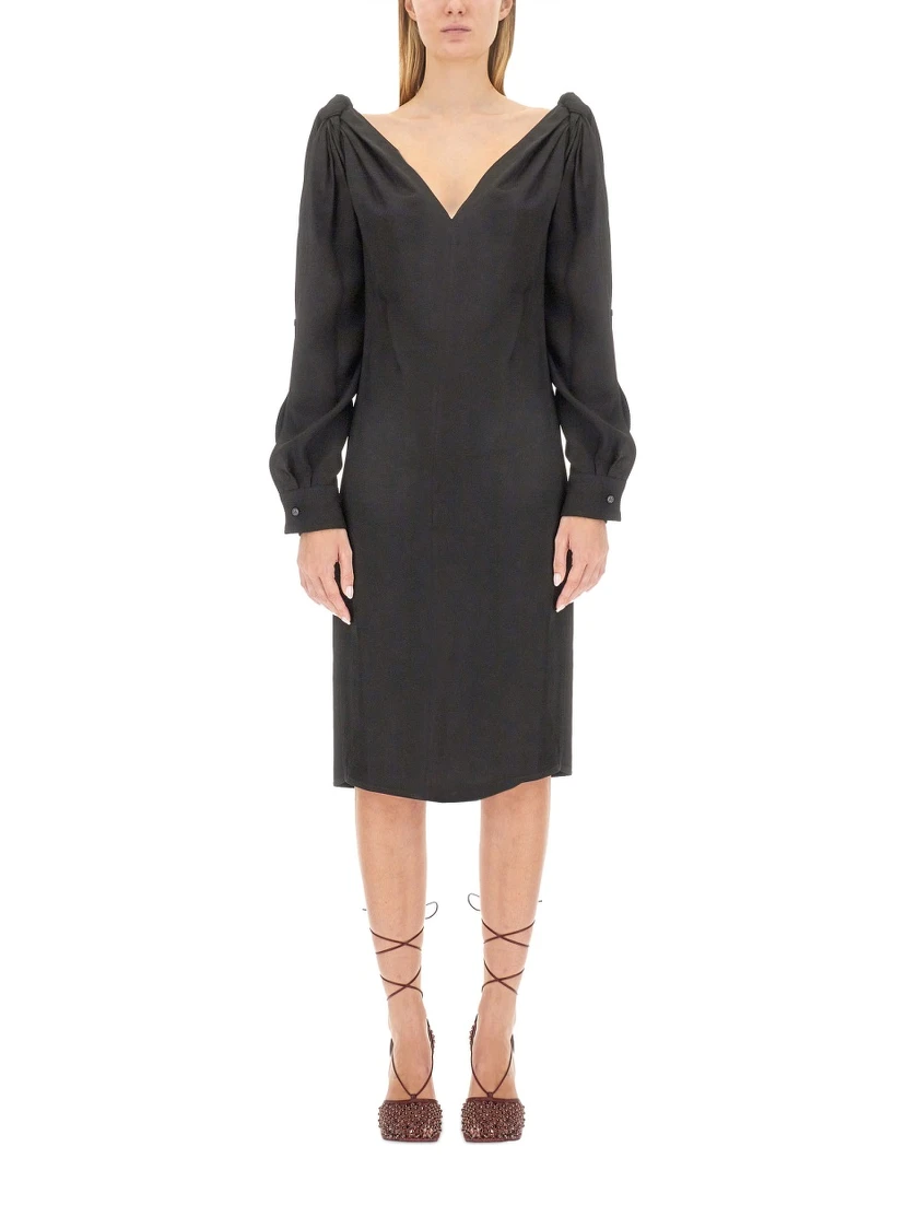VISCOSE MIDI DRESS