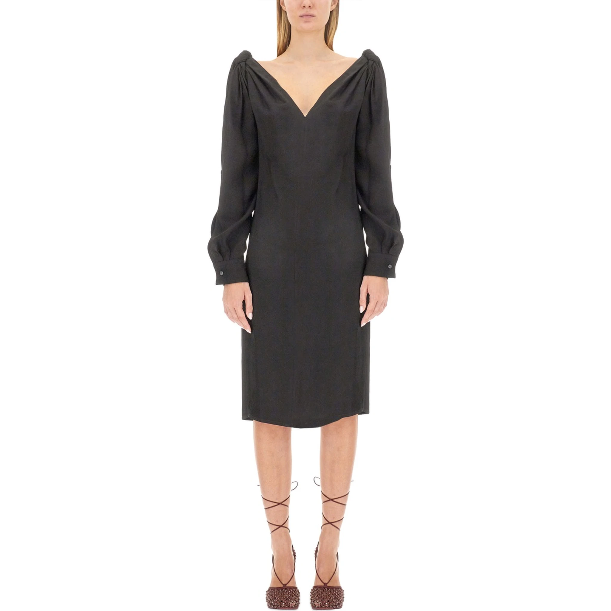 VISCOSE MIDI DRESS