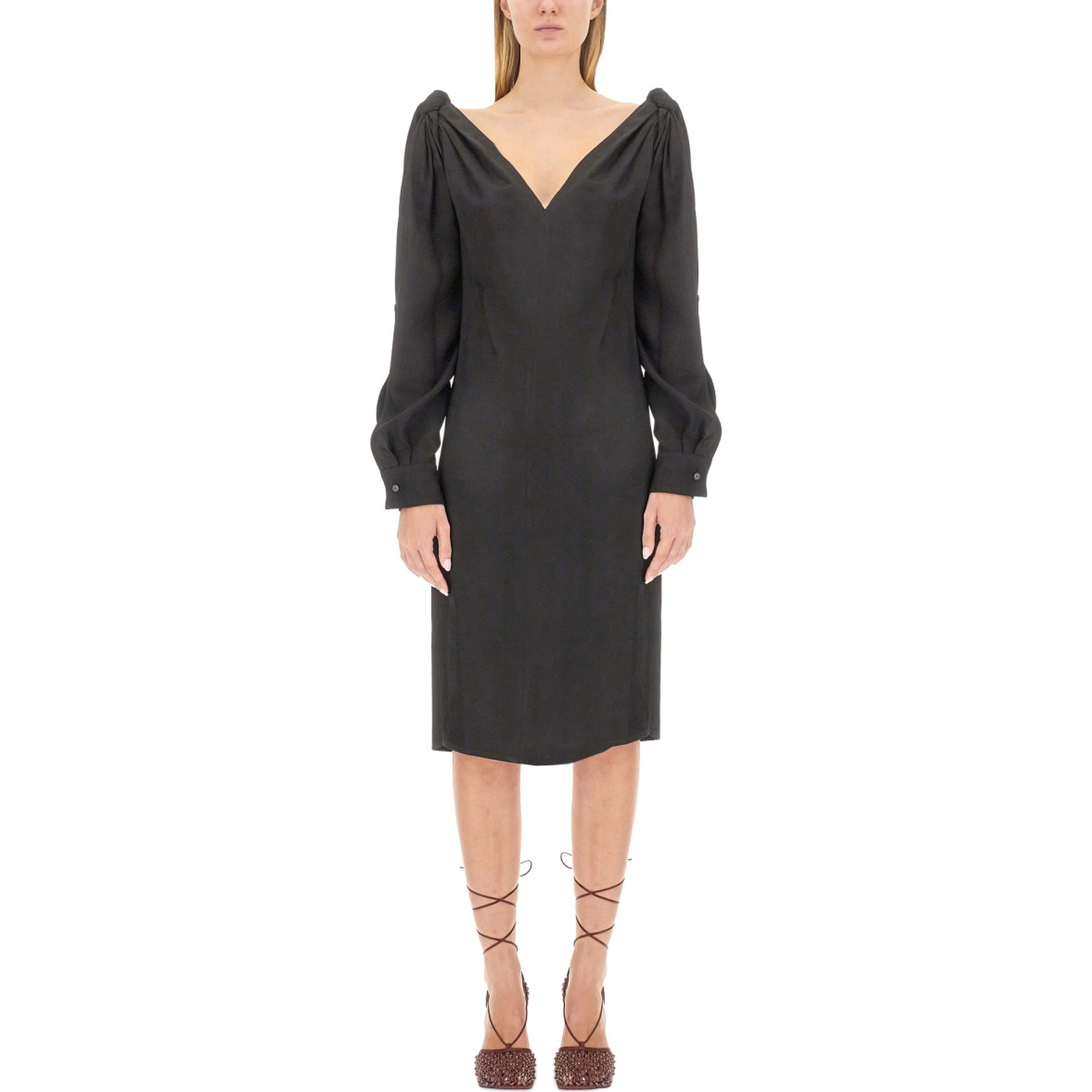 VISCOSE MIDI DRESS