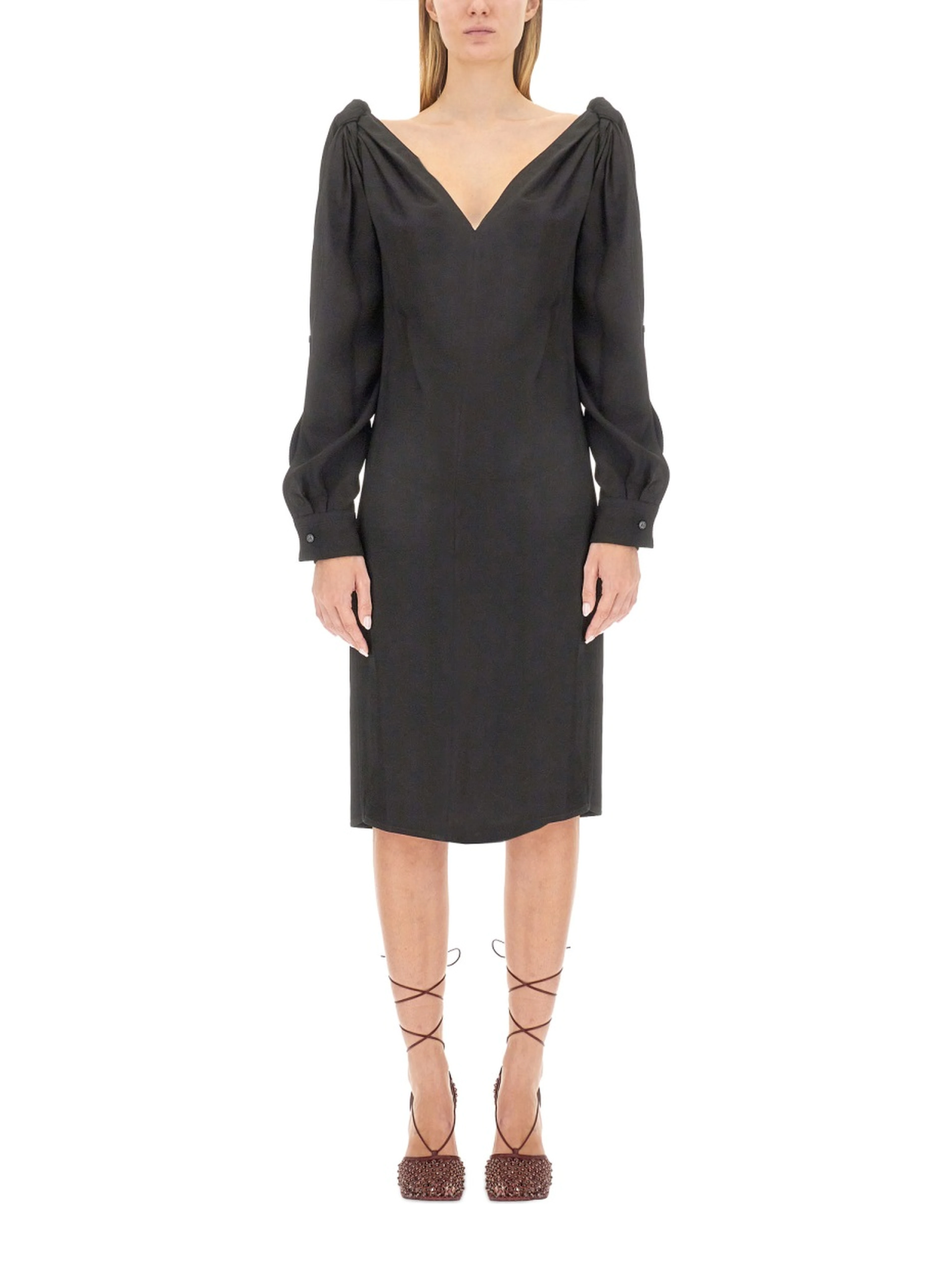 VISCOSE MIDI DRESS