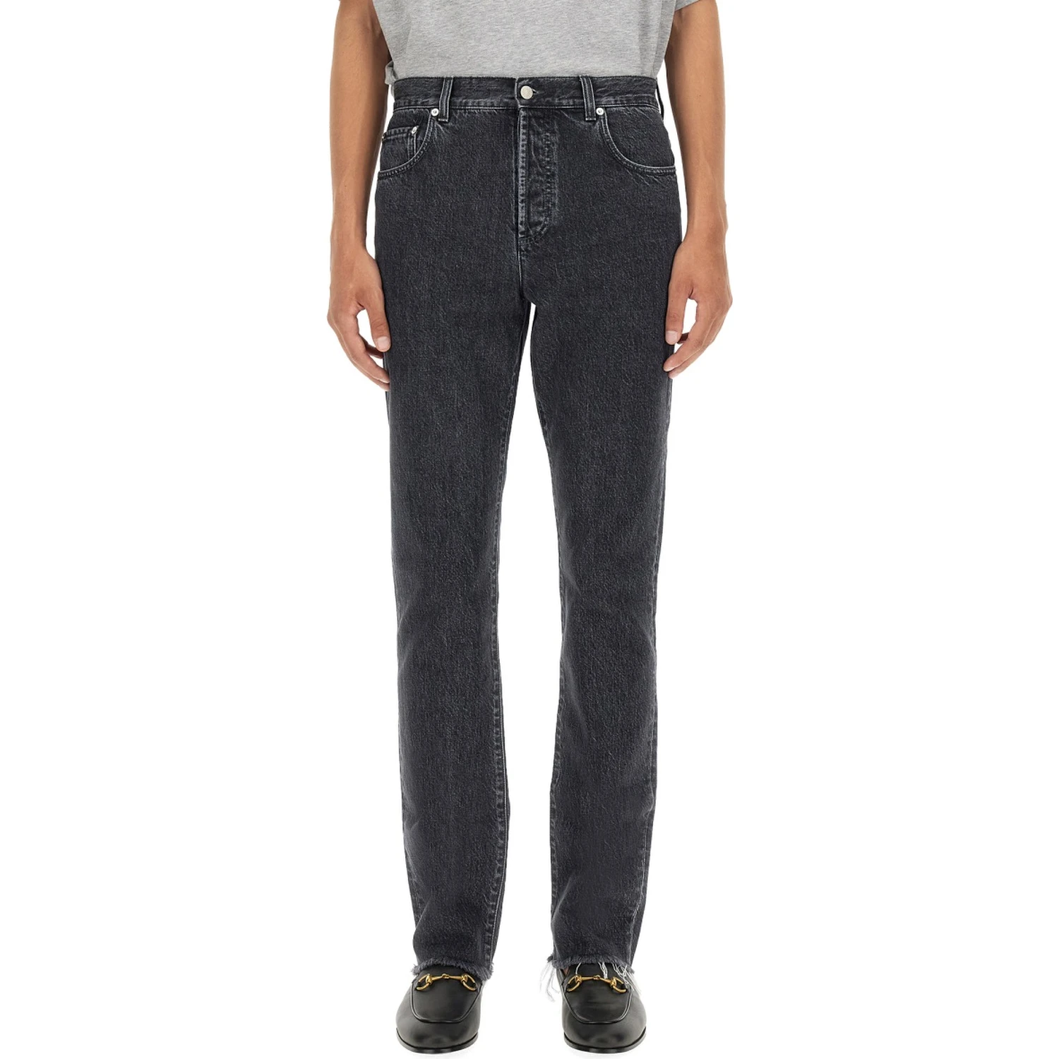 DENIM PANTS WITH LABEL