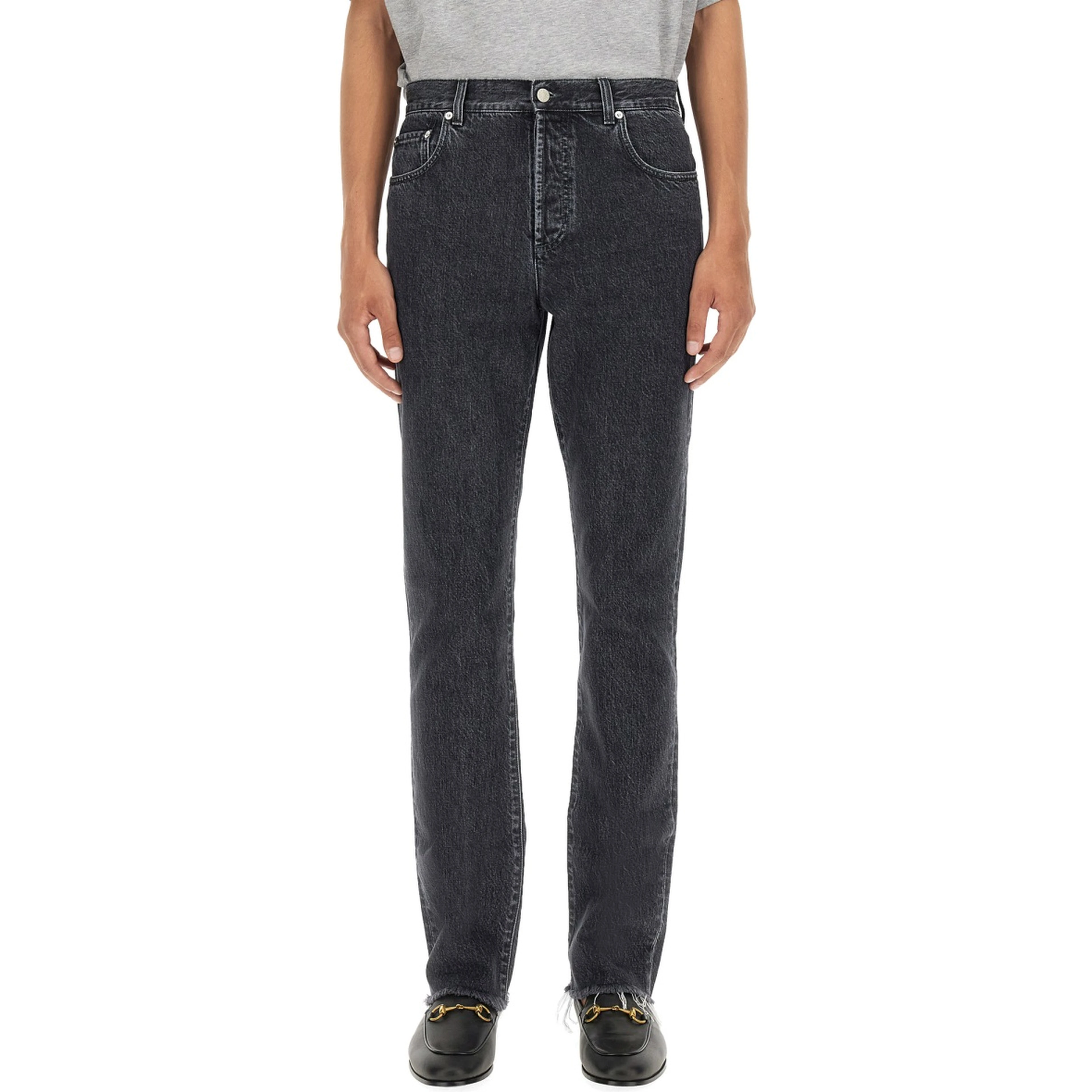 DENIM PANTS WITH LABEL
