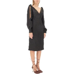 VISCOSE MIDI DRESS