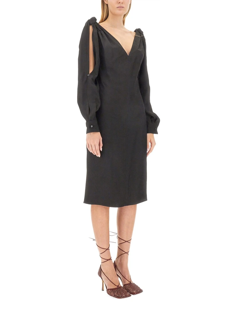 VISCOSE MIDI DRESS