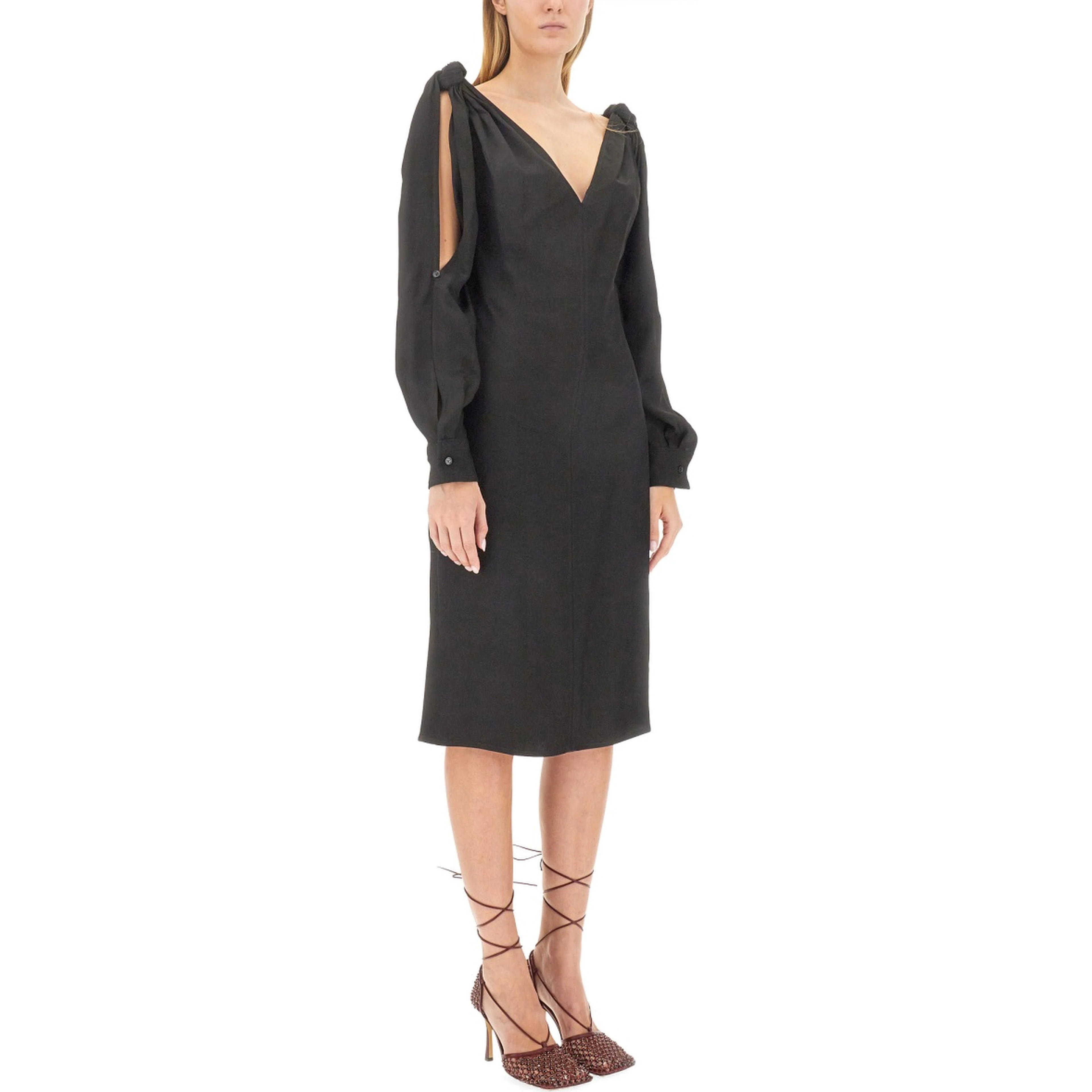 VISCOSE MIDI DRESS