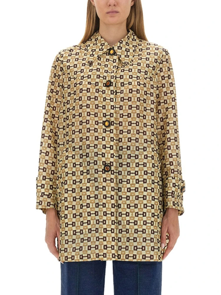 GUCCI HORSEBIT PRINT COAT