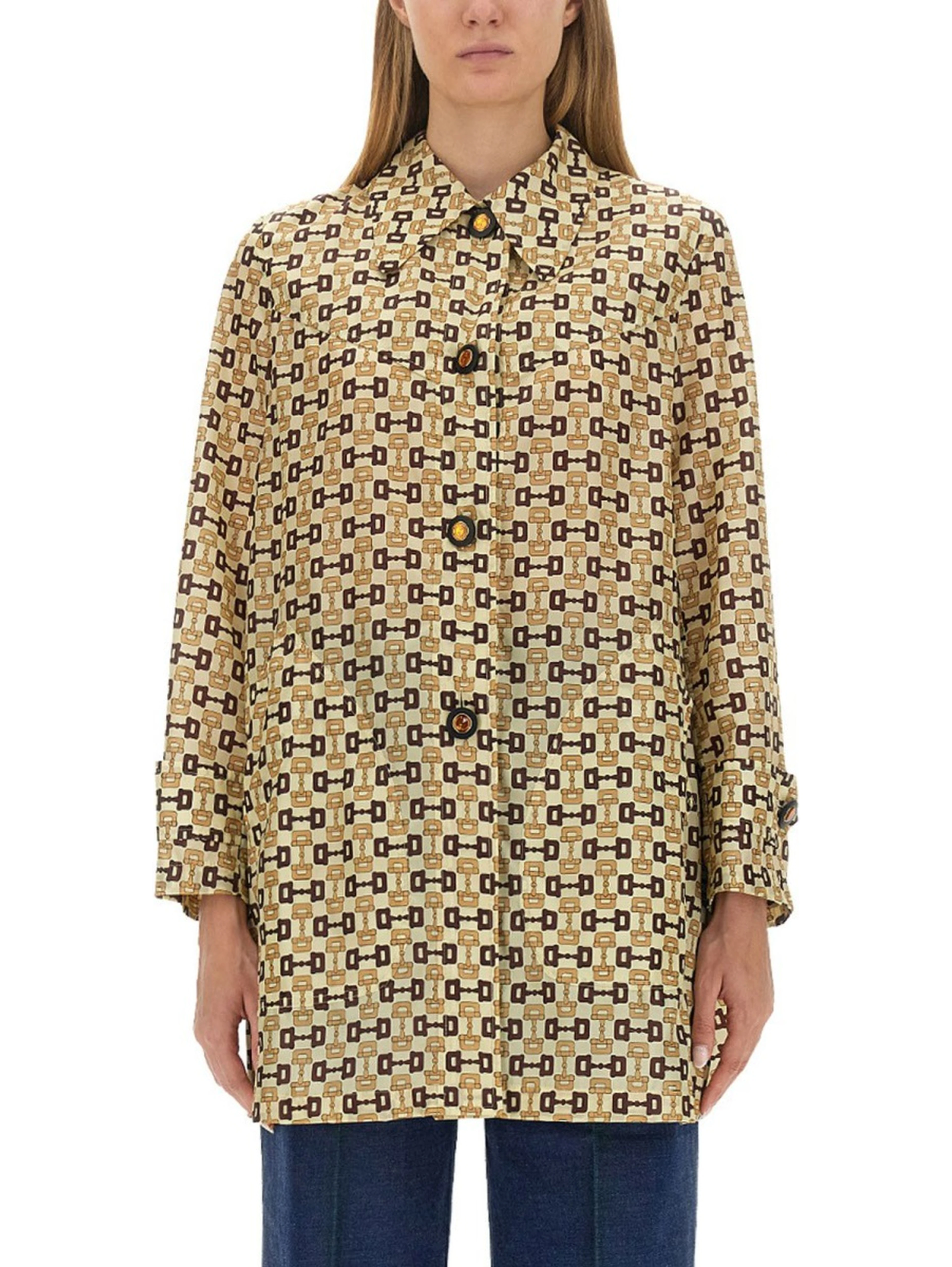 GUCCI HORSEBIT PRINT COAT