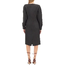 VISCOSE MIDI DRESS