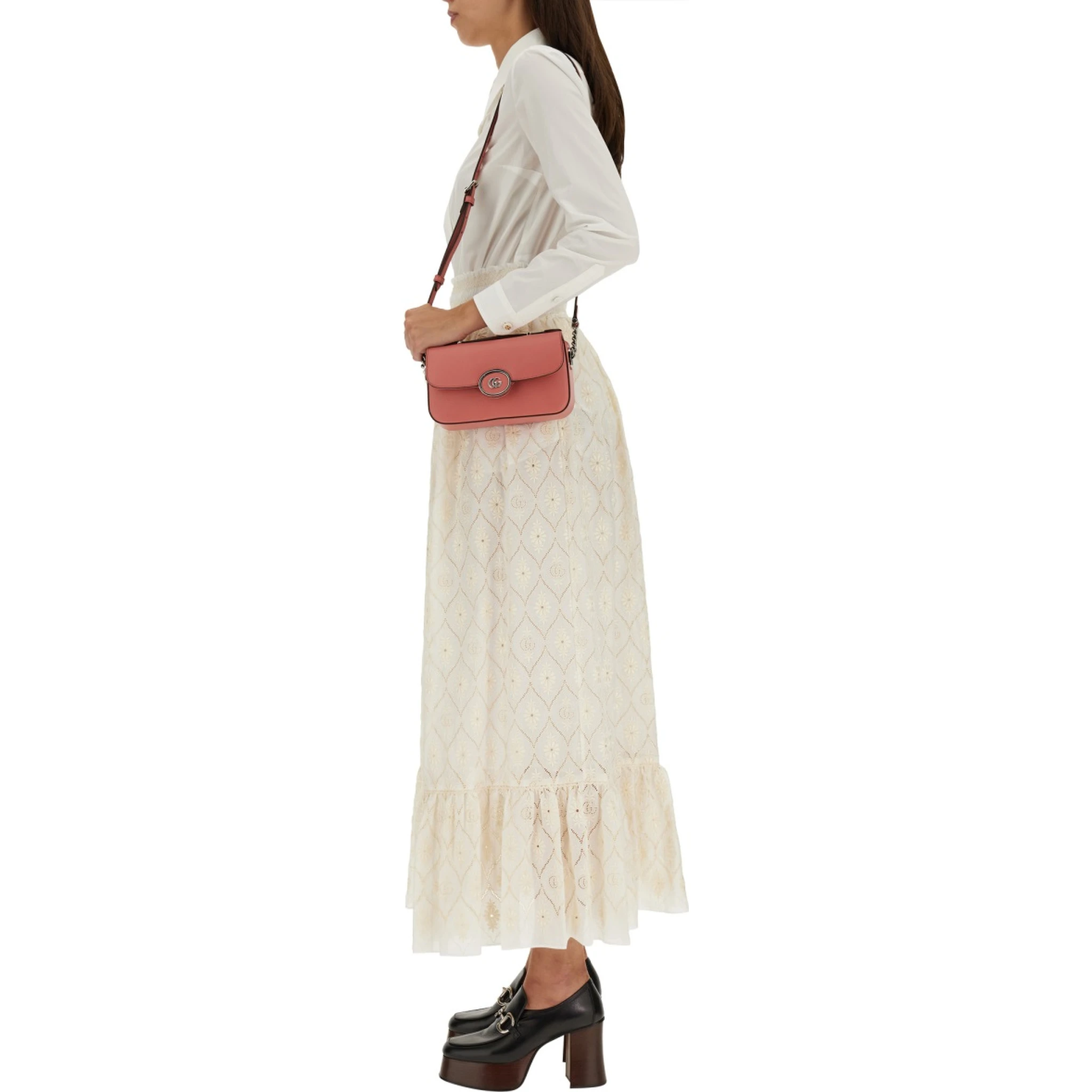 FLORAL BRODERIE ANGLAISE SKIRT