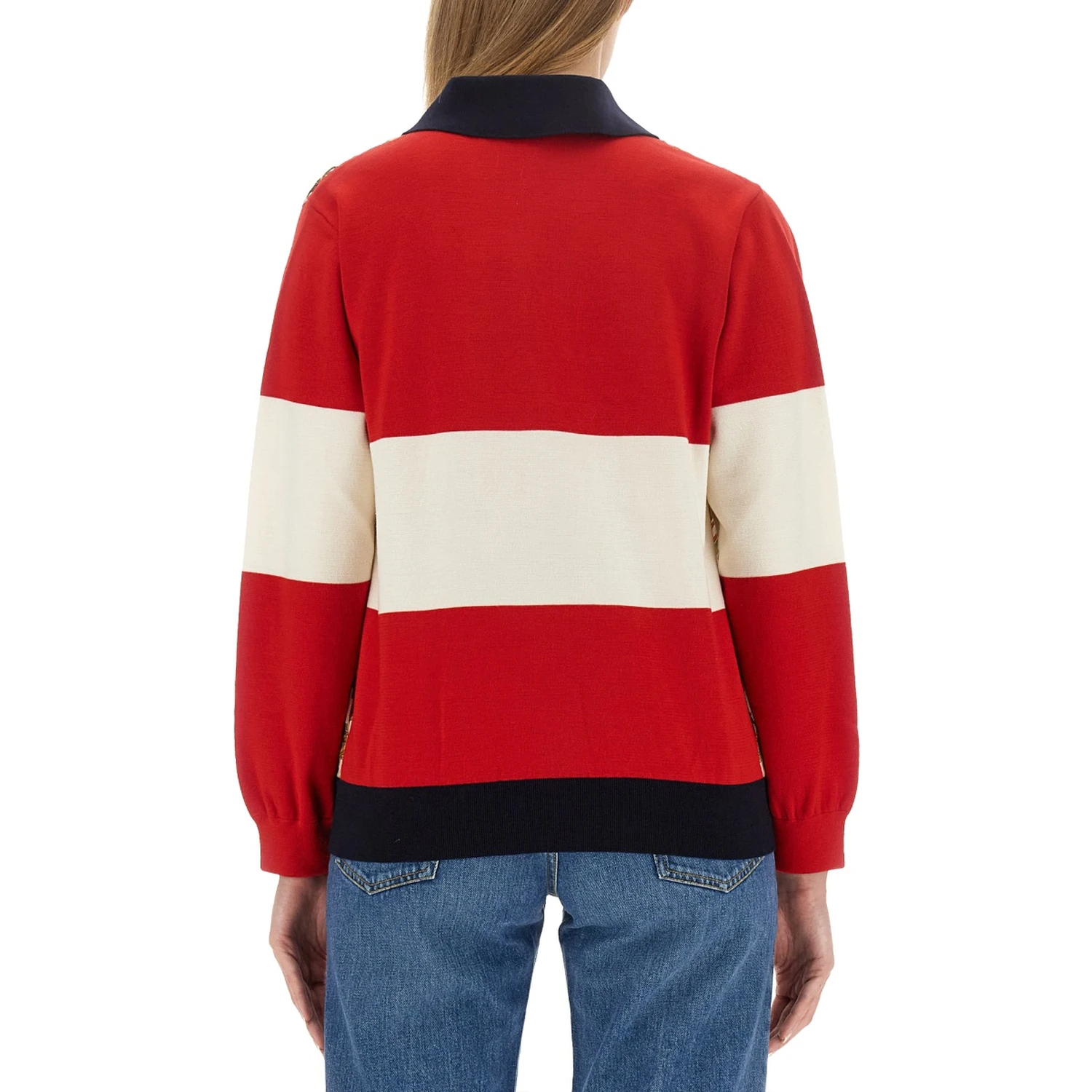 EXTRA FINE WOOL CARDIGAN WITH PRINT