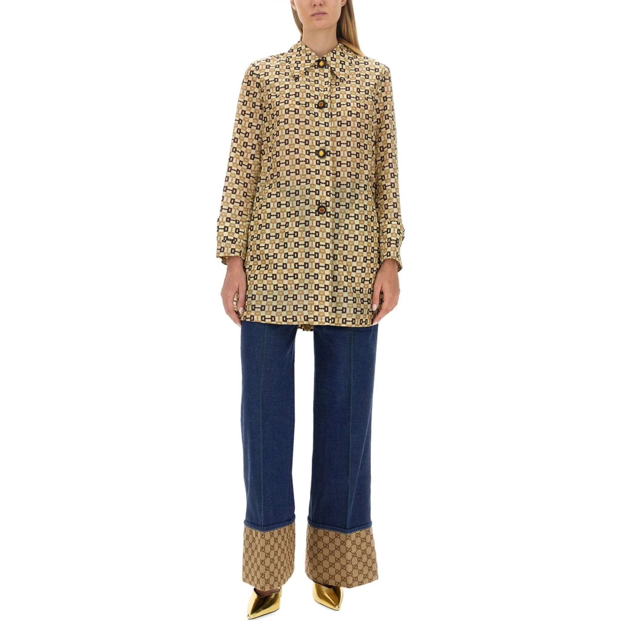 GUCCI HORSEBIT PRINT COAT