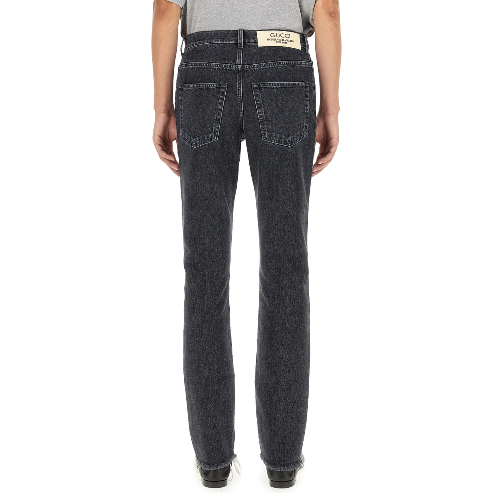 DENIM PANTS WITH LABEL