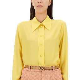 CREPE DE CHINE AND SILK SHIRT