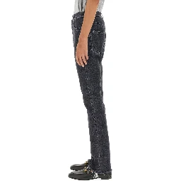 DENIM PANTS WITH LABEL
