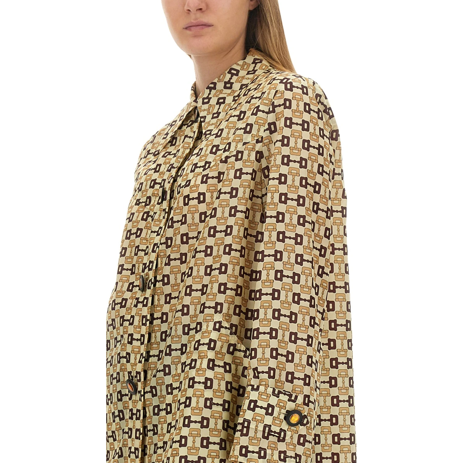GUCCI HORSEBIT PRINT COAT