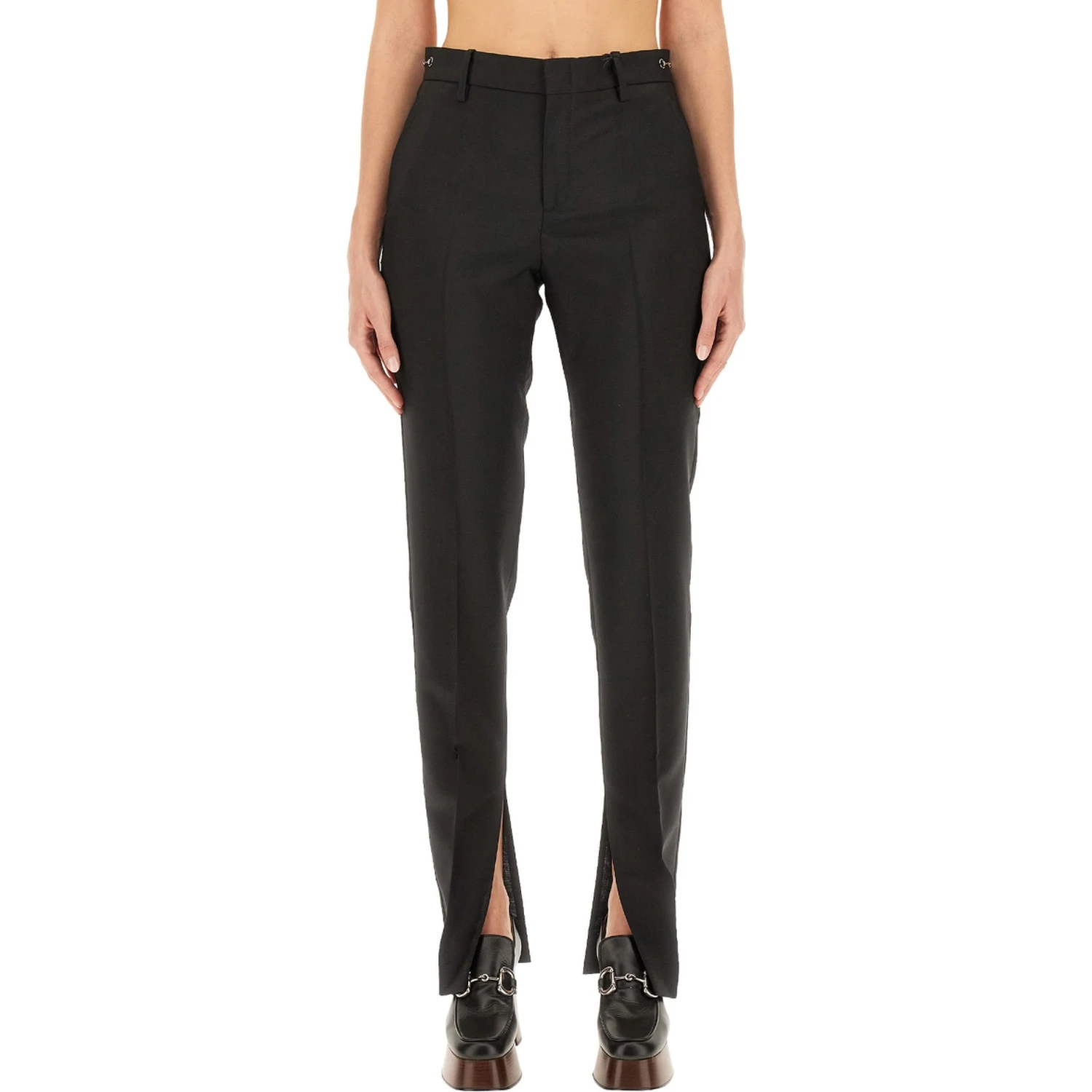 PANTS WITH CLAMP