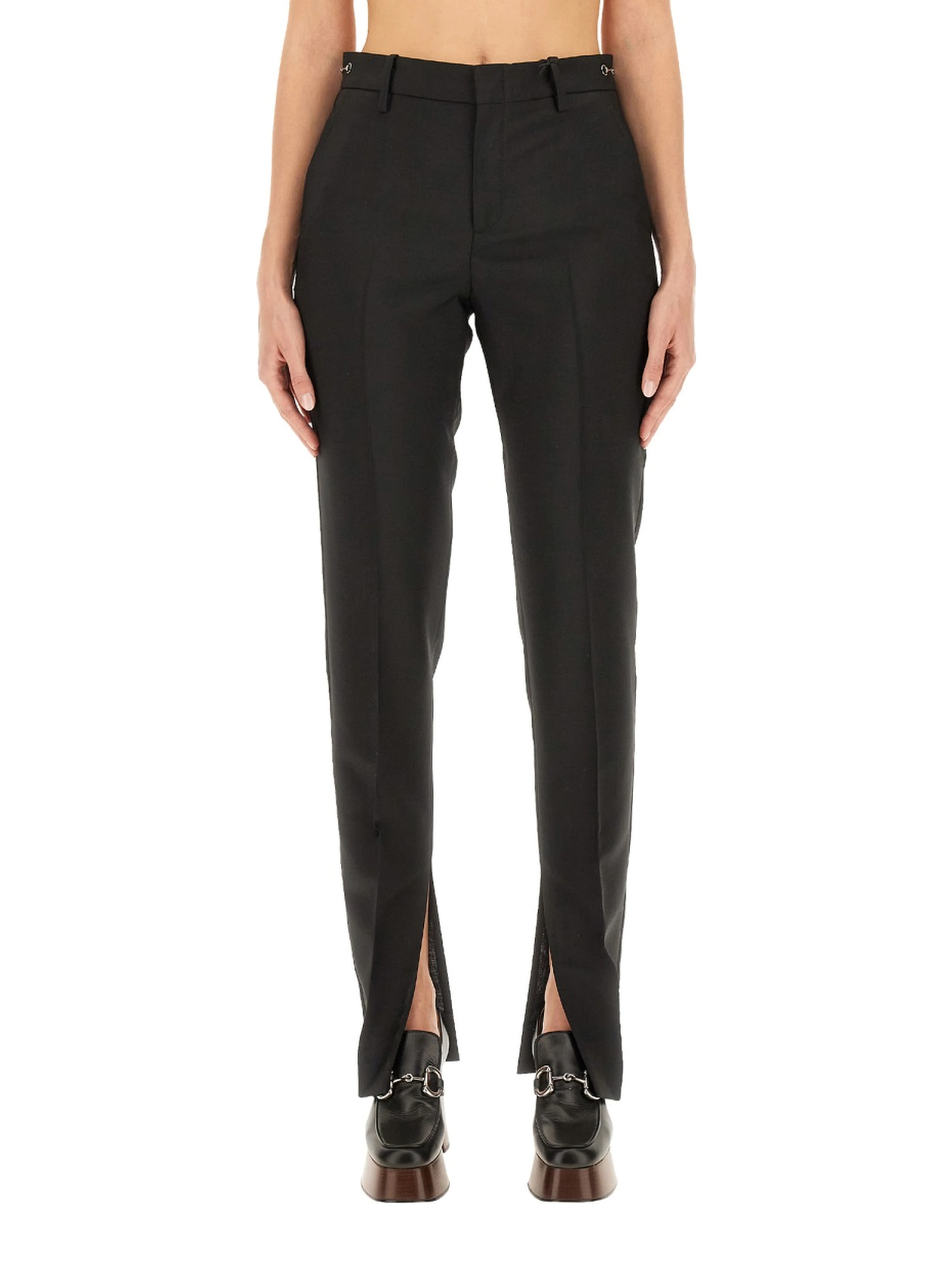 PANTS WITH CLAMP