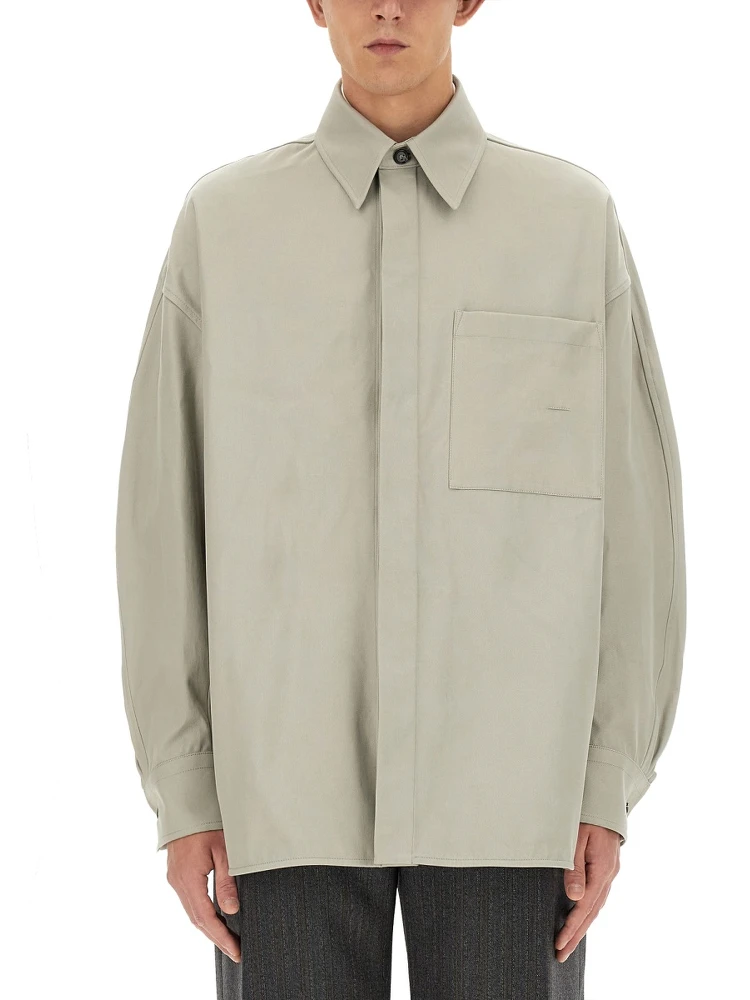 COTTON TWILL OVER SHIRT