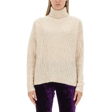 SILK AND CASHMERE TURTLENECK SWEATER