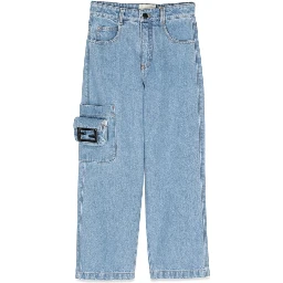 wide denim pants