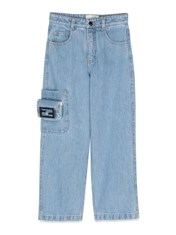 wide denim pants