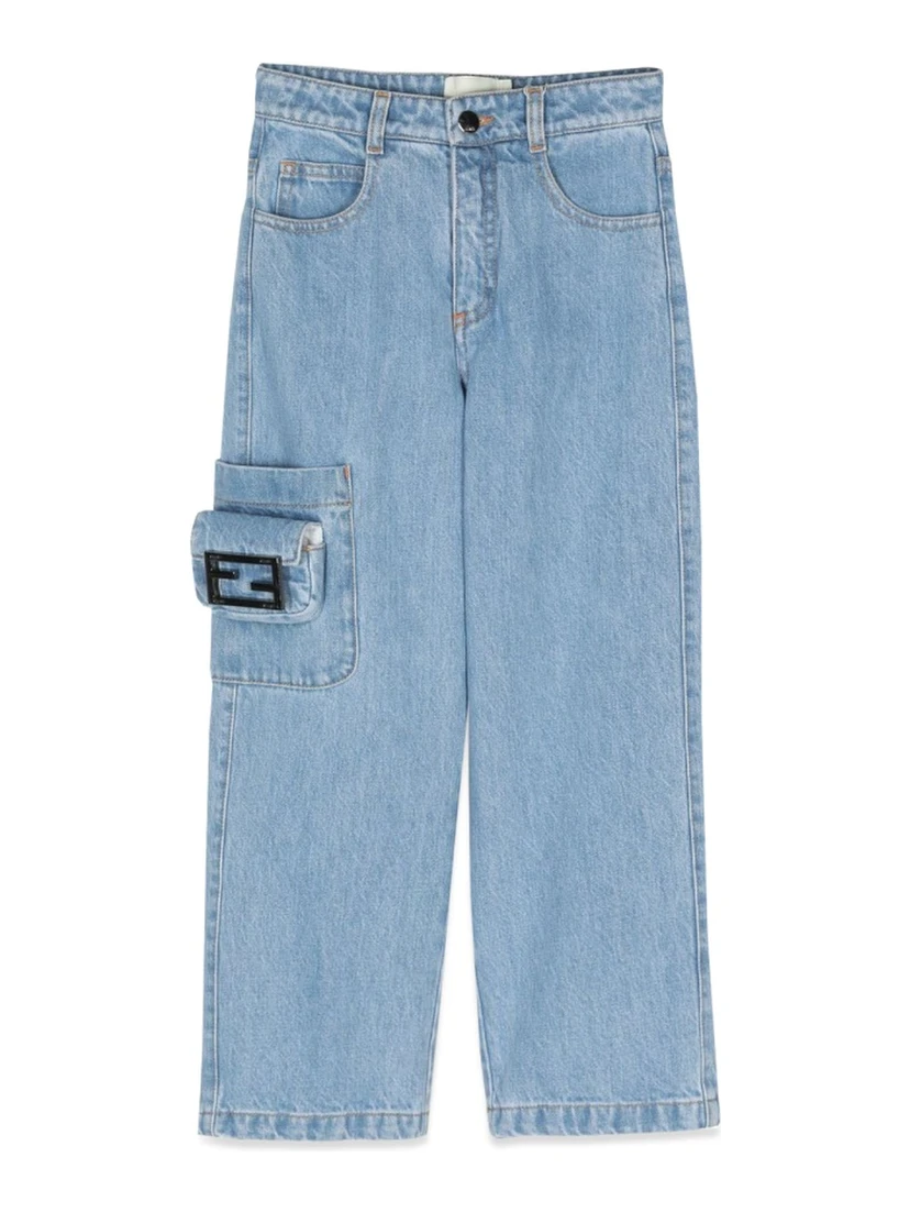 wide denim pants