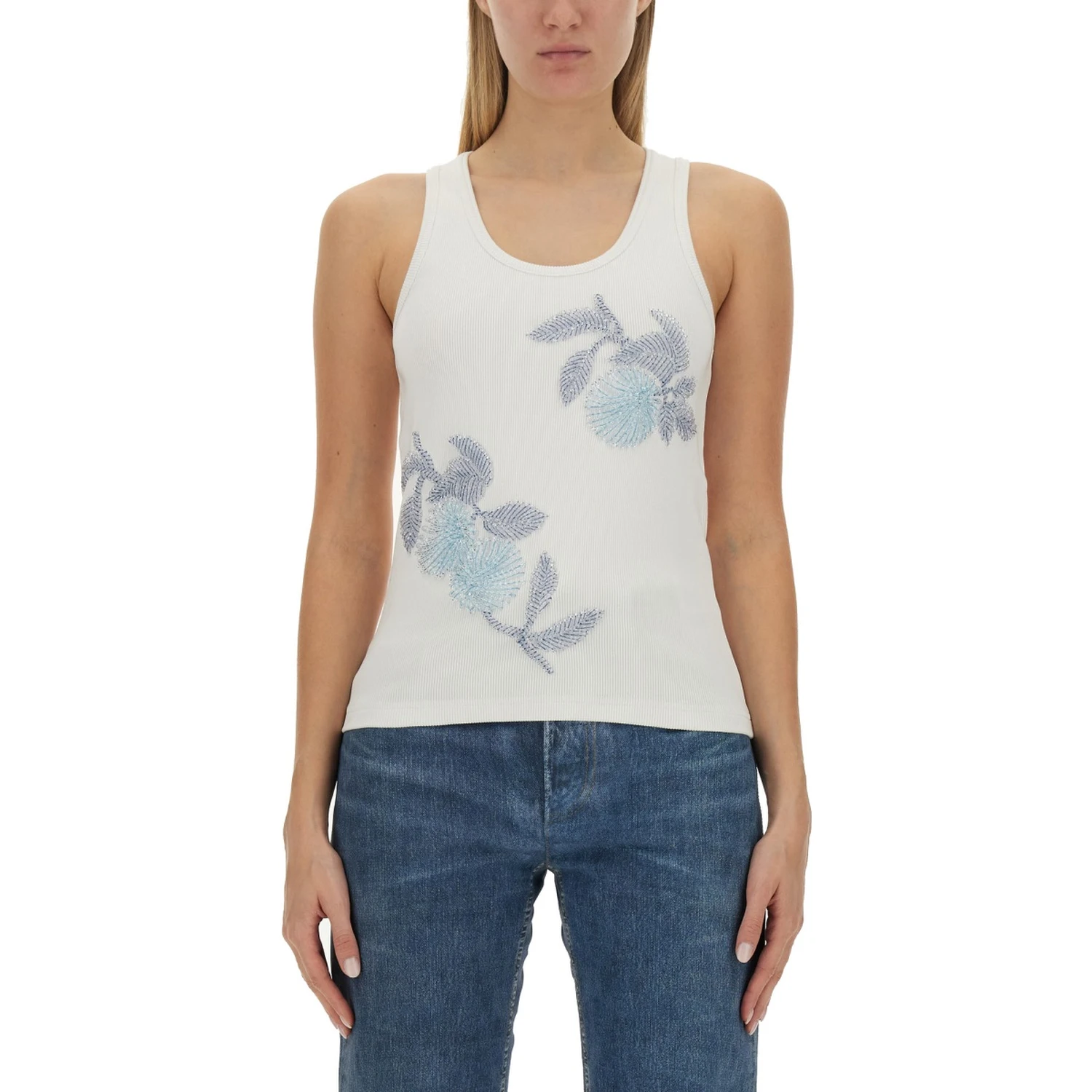EMBROIDERED COTTON TOP
