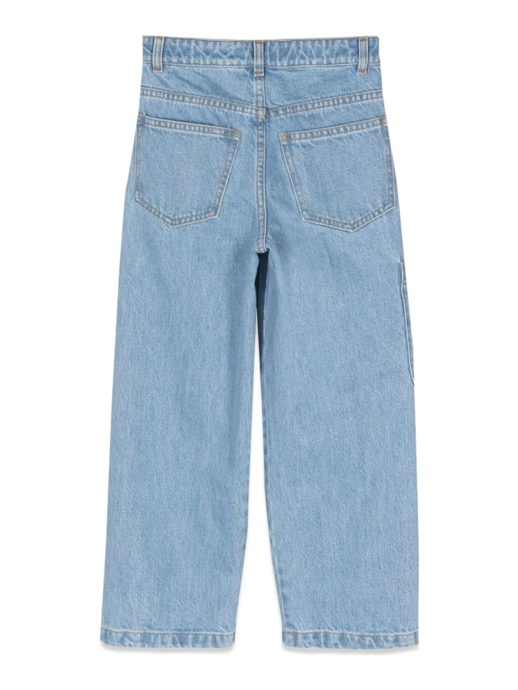 wide denim pants alternative