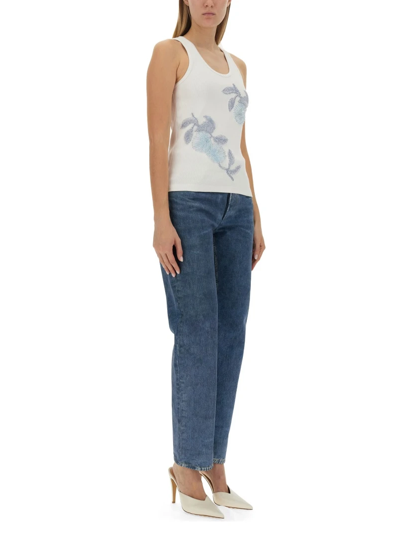 EMBROIDERED COTTON TOP
