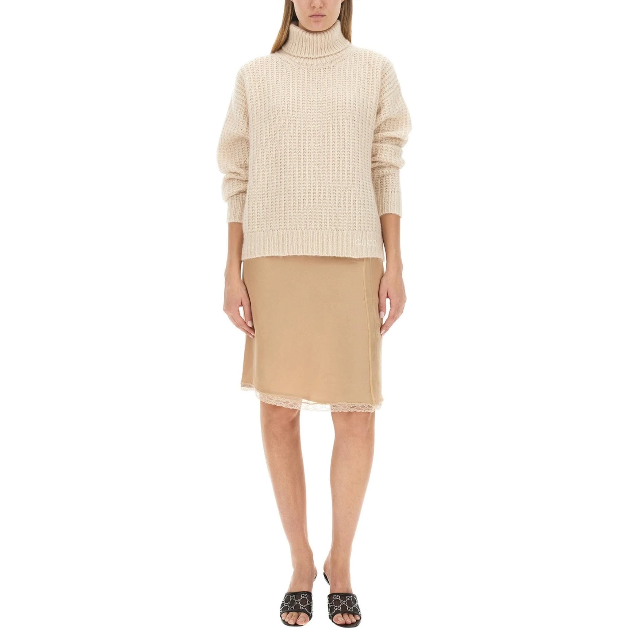 SILK CHIFFON SKIRT