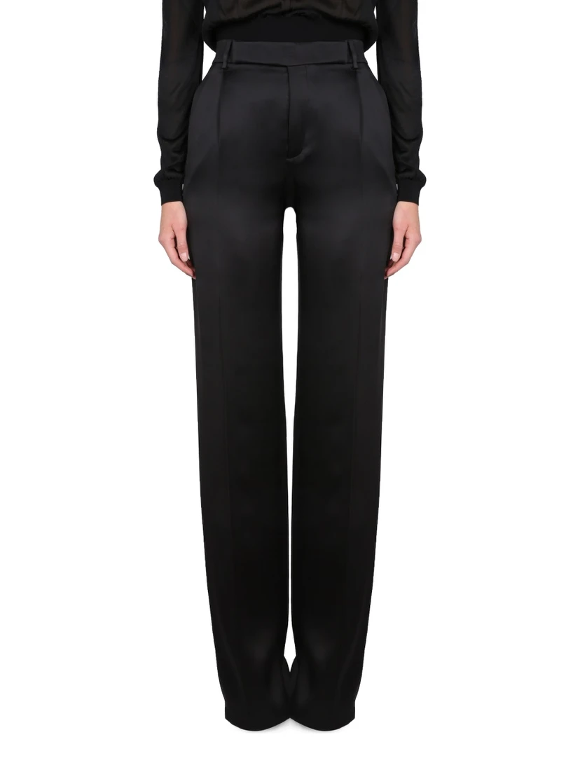 SATIN FLARED PANTS